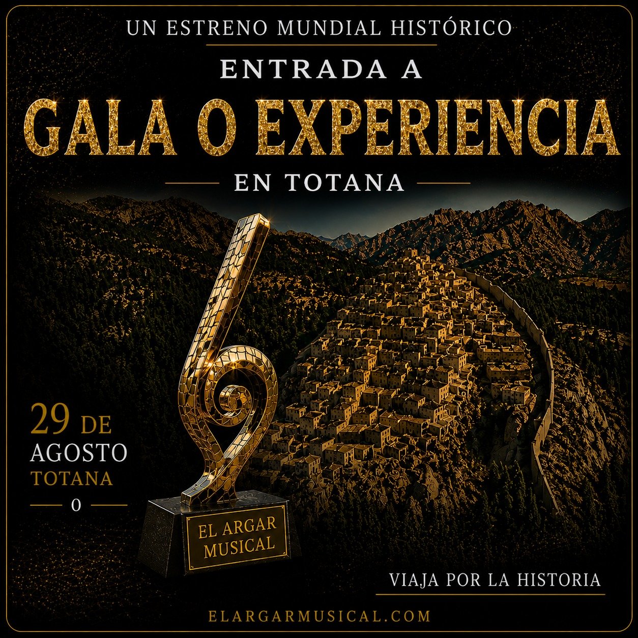 Gala o Experiencia 2026 en Totana